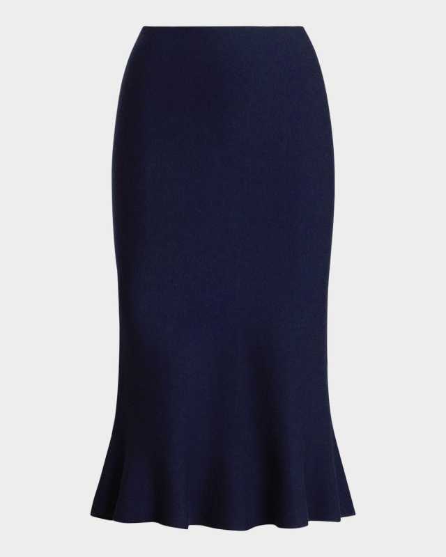 Flared Knit Skirt